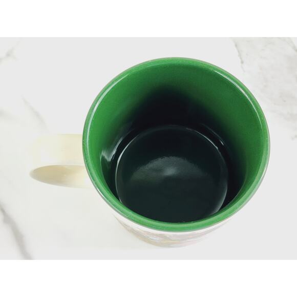 Christmas Santa Claus Coffee Mug Teacup 10oz 1987 Korea 3 1/2" Potpourri Press - Picture 10 of 16